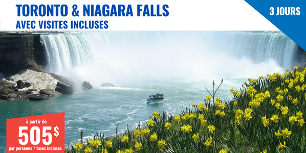 Voyage organisé à Ontario - Toronto et Niagara Falls